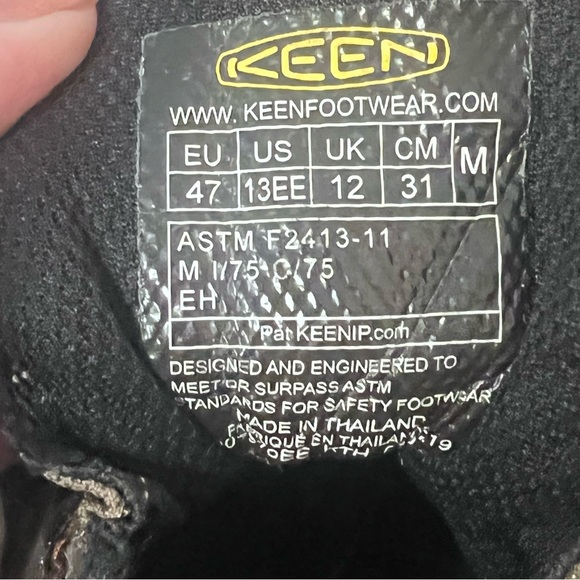 KEEN Men’s ATLANTA COOL ESD Steel Toe Size 13 Brown - Picture 12 of 12